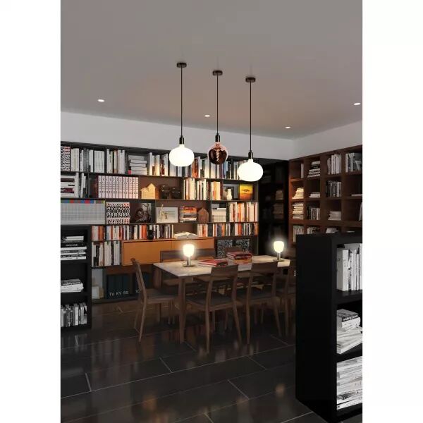 EPOQUE - SUSP. E27 60W MAX, DOUILLE STYLE R�TRO, NOIR MAT, LPE NON INCL.