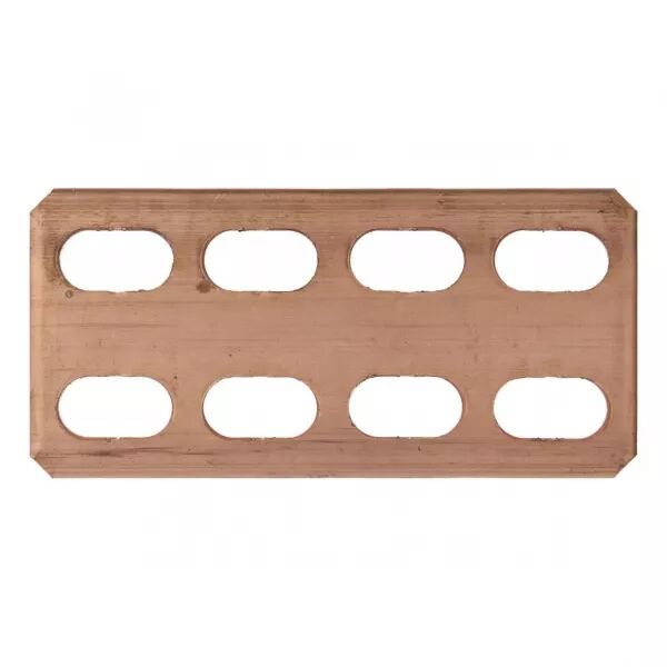 Equerre double fixation barres Cu 50X5mm quadro+ (UT88D)
