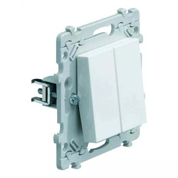 Essensya double interrupteur va-et-vient � griffes (WE040G)