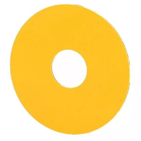 �tiquette, arr�t d\'urgence, jaune, D=90mm, sans inscription (216464)