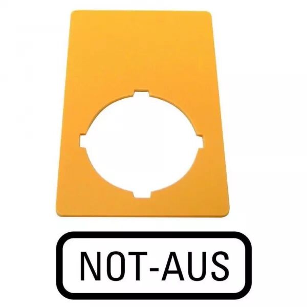 �tiquette, arr�t d\'urgence, jaune, HxL=50x33mm, arr�t d\'urgence (216471)