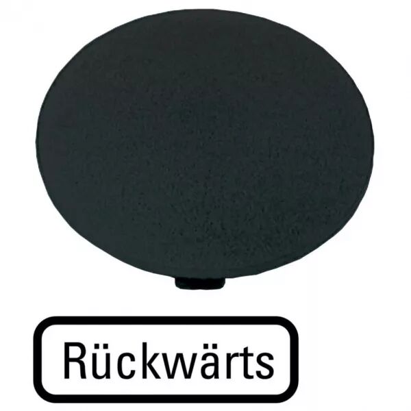 �tiquette, bouton \' coup de poing \' noir, A REBOURS (218278)