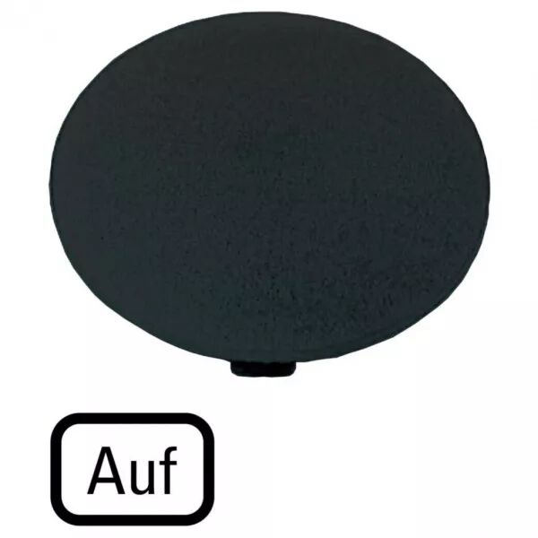 �tiquette, bouton \' coup de poing \' noir, AUF (218273)