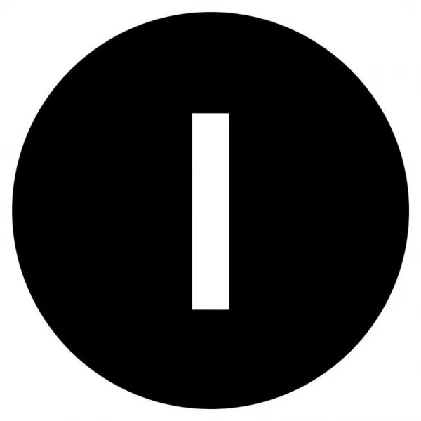 �tiquette, bouton \' coup de poing \' noir, I (218255)
