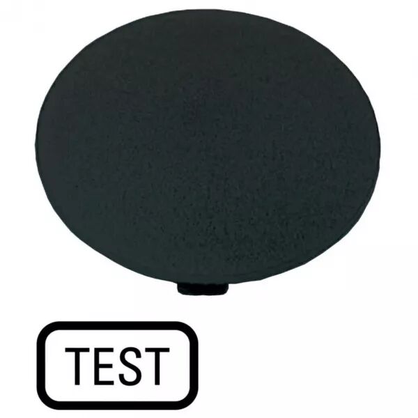 �tiquette, bouton \' coup de poing \' noir, TEST (218288)