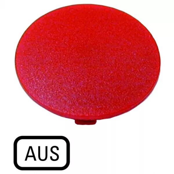 �tiquette, bouton \' coup de poing \' rouge, ARRET (218275)