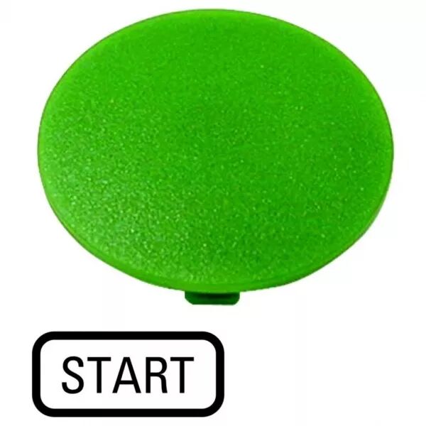 �tiquette, bouton \' coup de poing \' vert, START (218283)