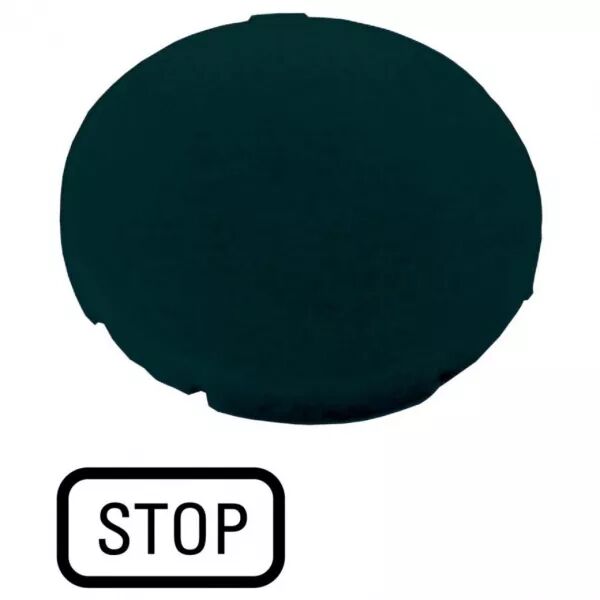 �tiquette, plate noire, STOP (218195)