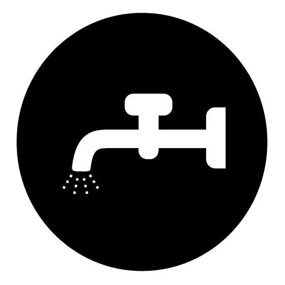 �tiquette, plate noire, symbole d\'ecoulement liquide (218182)