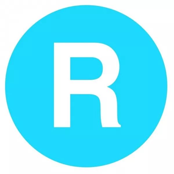 �tiquette, saillante bleue, R (218217)