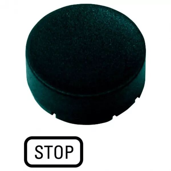 �tiquette, saillante noire, STOP (218240)
