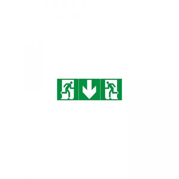 ETIQUETTE D\'�VACUATION ADH�SIVE POUR BAES : FL�CHE VERS LE BAS