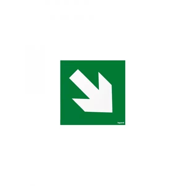ETIQUETTE DE SIGNALISATION AVEC FL�CHE � 45� REPOSITIONNABLE ET RECYCLABLE