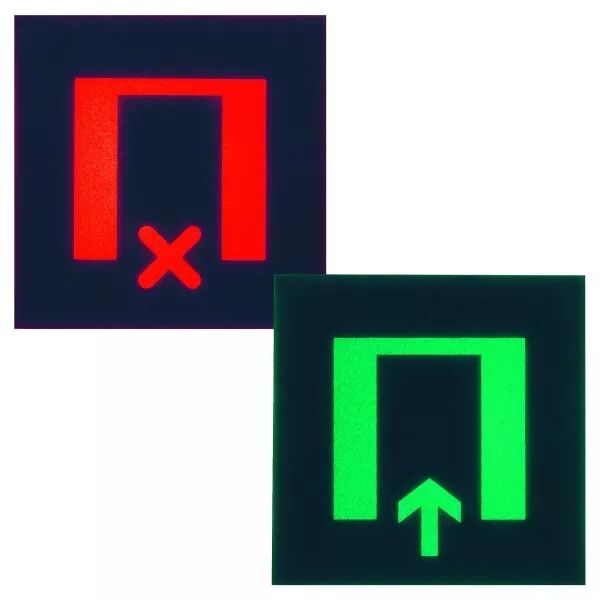 Etiquette pour voyant gallery 2 modules salle (libre/occupe) (WXA605)