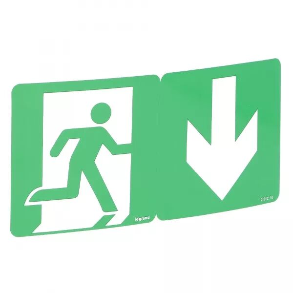 ETIQUETTE SIGNALISATION �VACUATION REPOSITIONNABLE ET RECYCLABLE AVEC FL�CHE