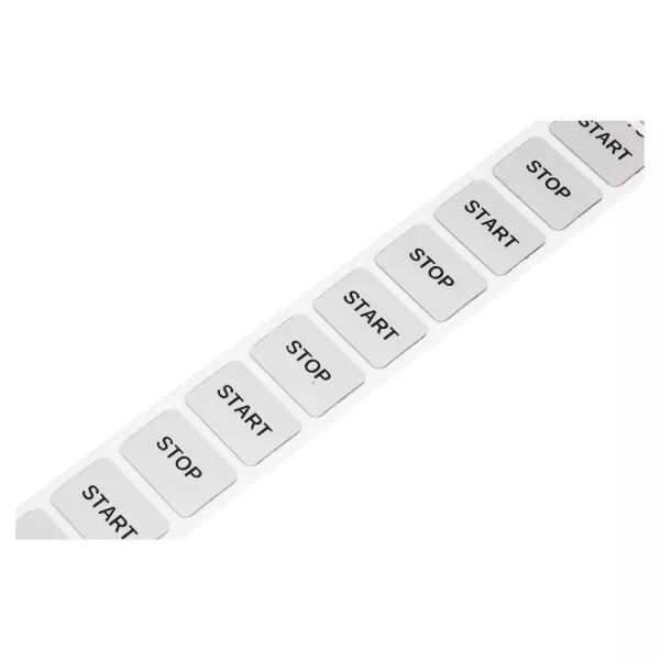 Etiquettes (boutonnerie) argents 27X19mm 350/Rl (210-852)