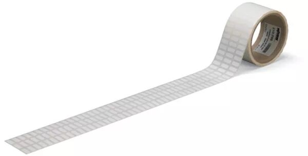 ETIQUETTES PET BLANCHES 15X6MM 3000/RL