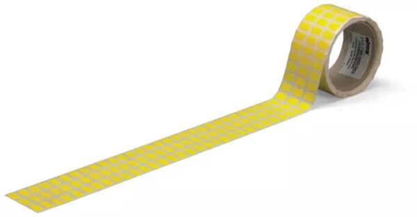 ETIQUETTES PET JAUNES 15X9MM 3000/RL
