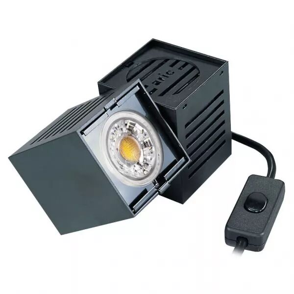 EXPLORER - Spot A Poser (03) GU5,3, noir, IP20 a/lpe LED 6W 3000K 500lm incl. (4353)