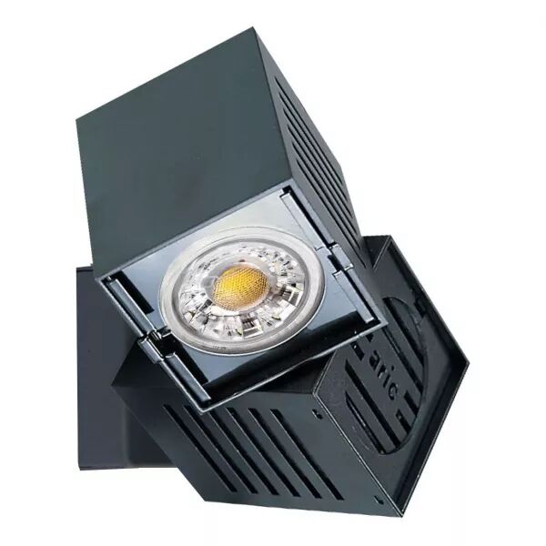EXPLORER - Spot Pat�re GU5,3, noir, IP20 a/lpe LED 6W 3000K 500lm incl. (4340)