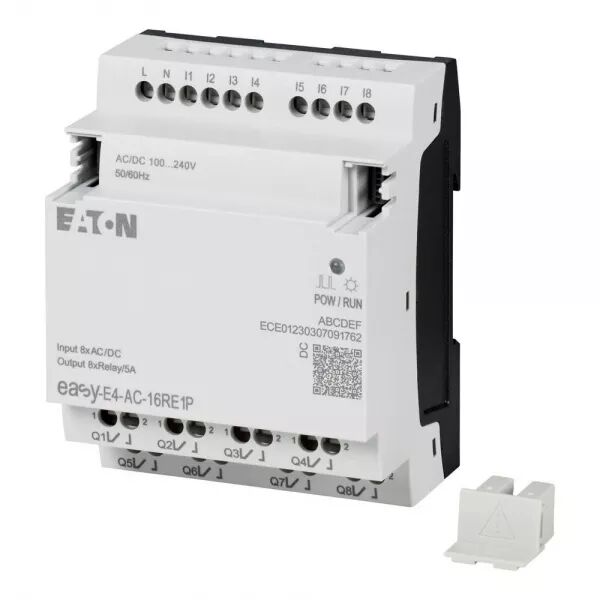 EXTENSION E/S, 100-240 V AC/DC, 8 ENTR�ES TOR, 8 SORTIES RELAIS, PUSH-IN