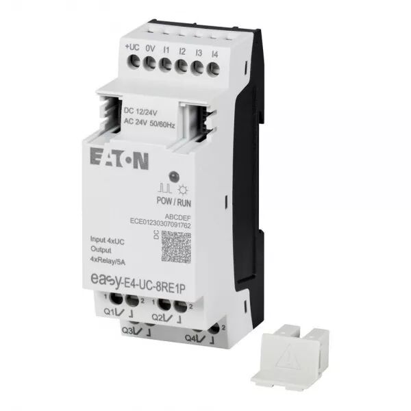 EXTENSION E/S, 12/24 V DC, 24 V AC, 4 ENTR�ES TOR, 4 SORTIES RELAIS, PUSH-IN