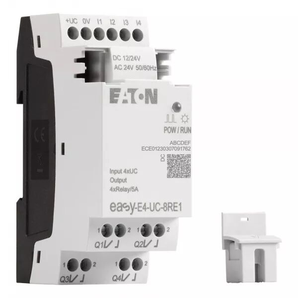 EXTENSION E/S, 12/24 V DC, 24 V AC, 4 ENTR�ES TOR, 4 SORTIES RELAIS