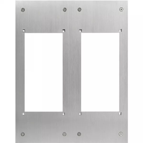 FA�ADE D\'ADAPTATION INOX POUR D\'ENCADREMENT GT POUR 2 X GF2F POUR POTELET PA1603