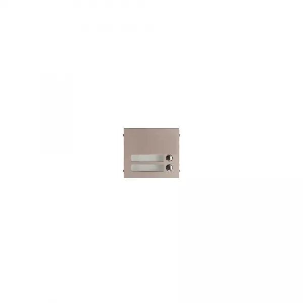 FA�ADE EN ZAMAK, 2 BOUTONS D\'APPEL, POUR MODULE 4 BOUTONS D\'APPEL GTSW
