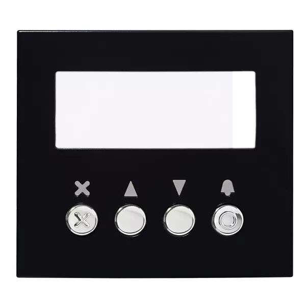 FA�ADE EN ZAMAK POUR MODULE � D�FILEMENT DES NOMS GTNSB, FINITION NOIR SATIN