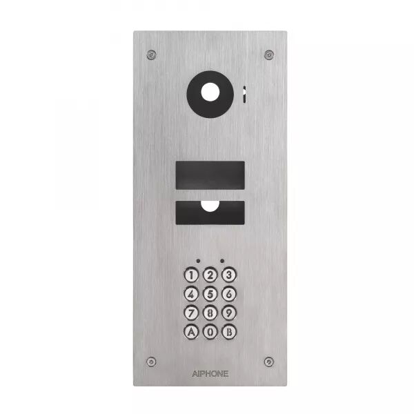 FA�ADE INOX, ENCASTR�E, CLAVIER 100 CODES, 2 RELAIS, POUR JVS1F OU PLATINE JVDVF