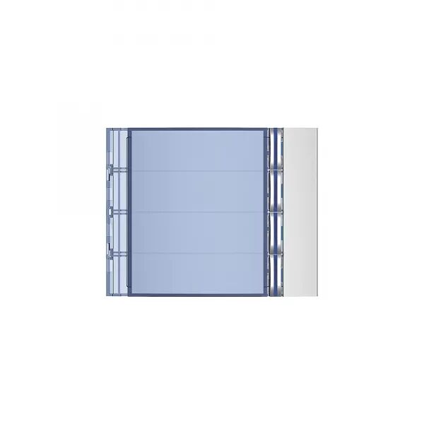 FA�ADE SFERA NEW POUR MODULE �LECTRONIQUE AUDIO 4 APPELS ALLMETAL