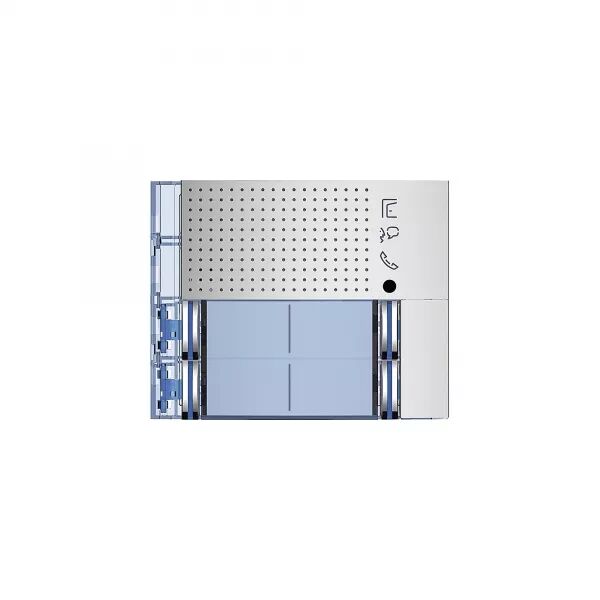 FA�ADE SFERA NEW POUR MODULE �LECTRONIQUE AUDIO 4 APPELS SUR 2 RANG�ES ALLMETAL