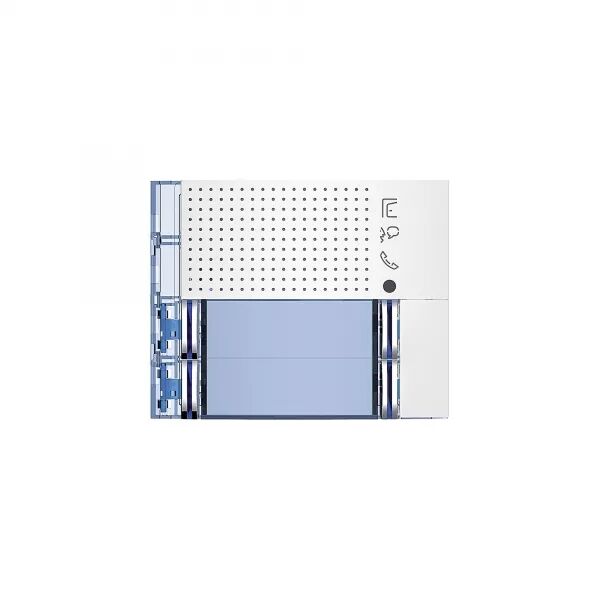 FA�ADE SFERA NEW POUR MODULE �LECTRONIQUE AUDIO 4 APPELS SUR 2 RANG�ES ALLWHITE