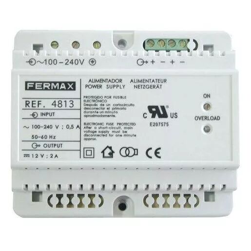 FERMAX-ALIMENTATION 12VDC/2A. DIN5 (4813)