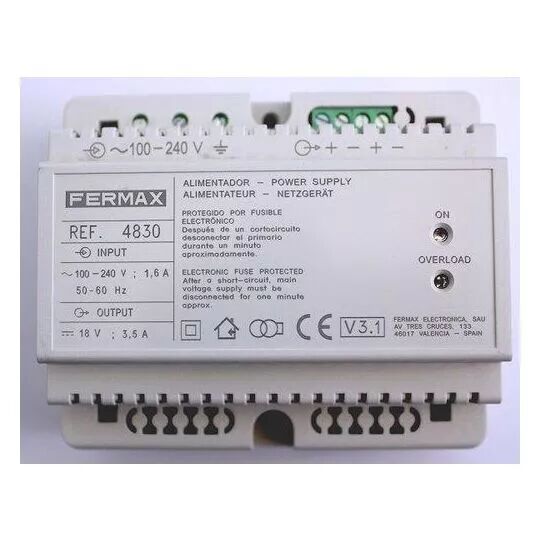 FERMAX-ALIMENTATION 18VDC/3,5A (4830)