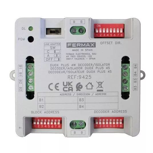 FERMAX-DECODER INTELLIGENT DUOX PLUS 4 SORTIES (9425)