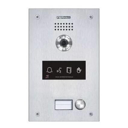 FERMAX-PLATINE KIT VIDEO MARINE DUOX PLUS 1L AVEC MODULE PMR ET BA (55361)