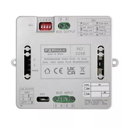 FERMAX-R�G�N�RATEUR DUAL DUOX PLUS 1 SORTIE (3268)