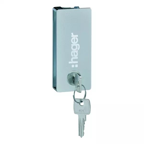 Fermeture � cl� type Ronis 405E pour porte transparente vega largeur 18 modules (VZ311TVB)