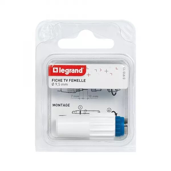 FICHE FEMELLE T�L�VISION COAXIALE - �9,52MM