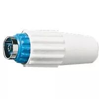 FICHE FEMELLE TV COAXIALE CEE BLEU