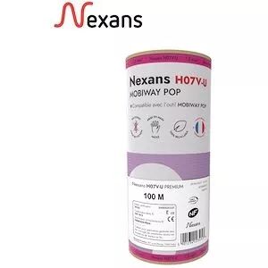 Fil rigide Nexans H07 VU MOBIWAY POP 1,5 mm� Violet en bobinot de 100m (H07VU1,5V MOBIWAY POP)