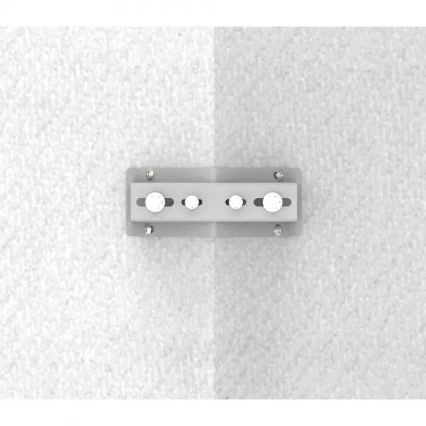 FIXATION MURALE POUR PROJECTEUR TWISTER 4 POUR ANGLE EXT�RIEUR, GRIS