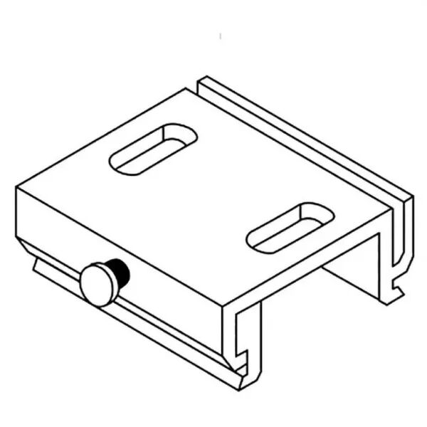 Fixation Plafond pour rail 3 allumages (16356)