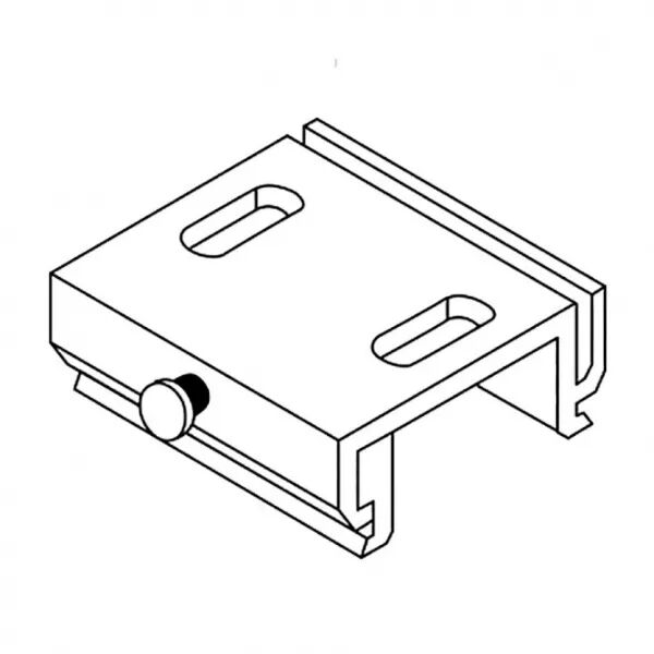 FIXATION PLAFOND POUR RAIL 3 ALLUMAGES