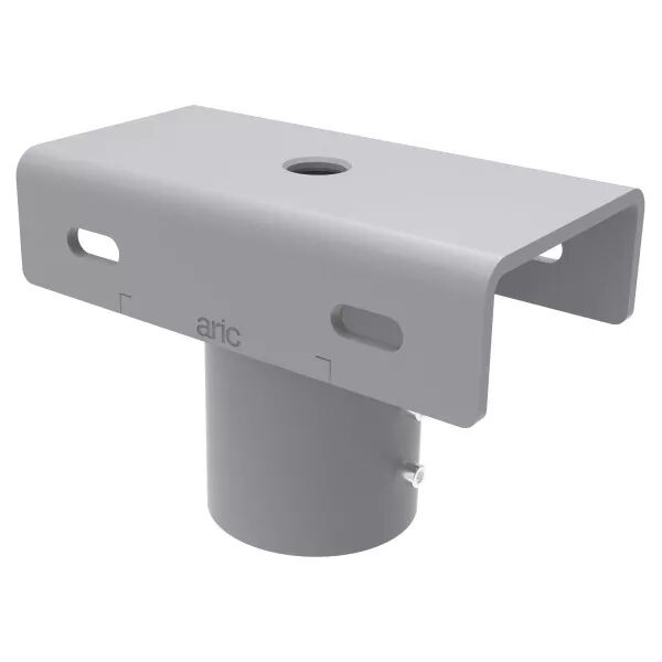 Fixation pour montage sur m�t pour 1 ou 2 projecteurs TWISTER 3 gris (50861)