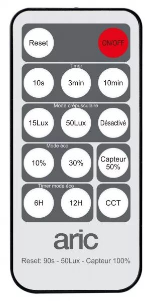 FLAT-ISO SENSOR-DOWNLIGHT IP20/65 RECOUVR., 13W 1015LM 3000/4000K (CCT), NOIR