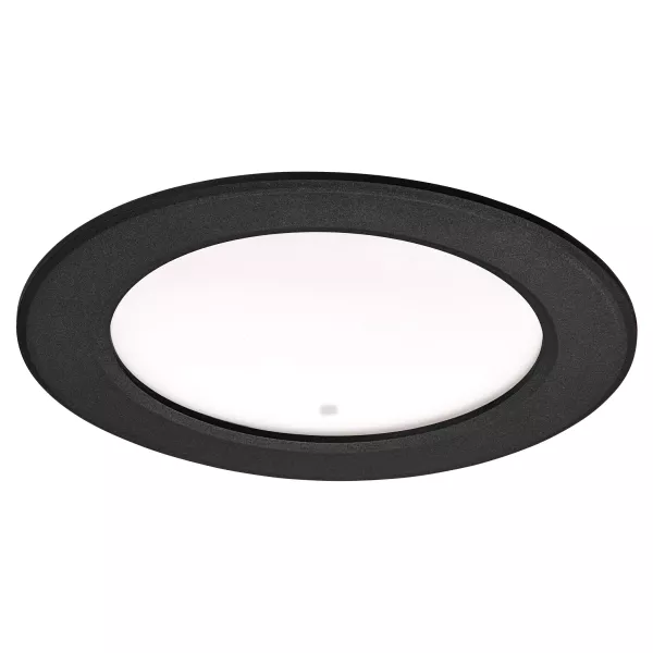 FLAT-ISO SENSOR-Downlight IP20/65 recouvr., noir, 13W 1130lm 3000/4000K(CCT) (51403)