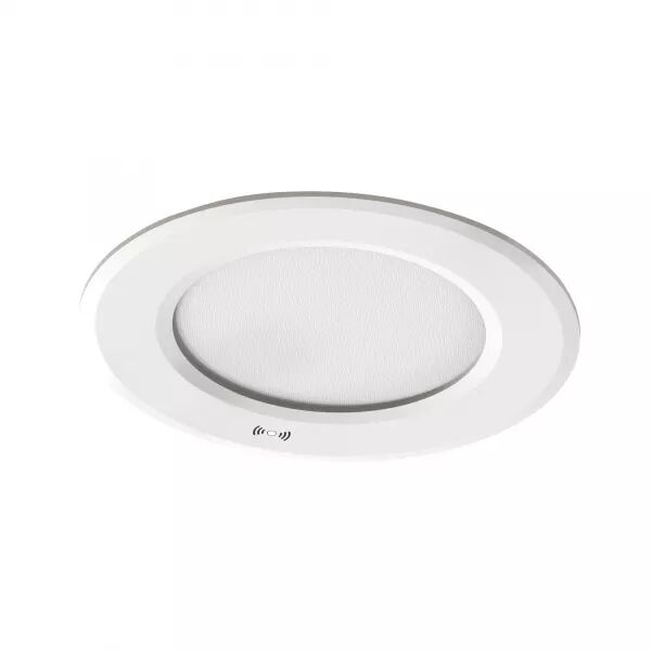 FLAT-ISO SENSOR-DOWNLIGHT IP5X/65 RECOUVR. 8W 800LM 2700/3000/4000K(3-CCT) BLANC